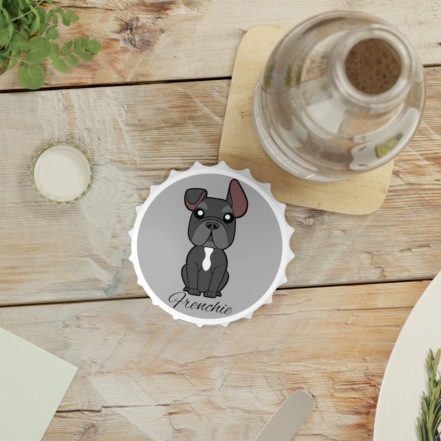Frenchie - Fridge Magnet & Bottle Opener