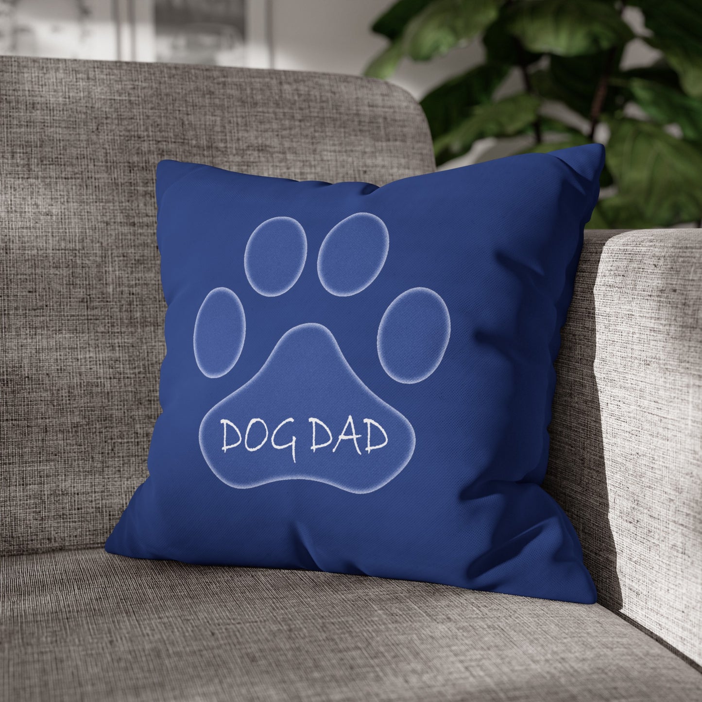 Dog Dad - Square Poly Canvas Pillowcase
