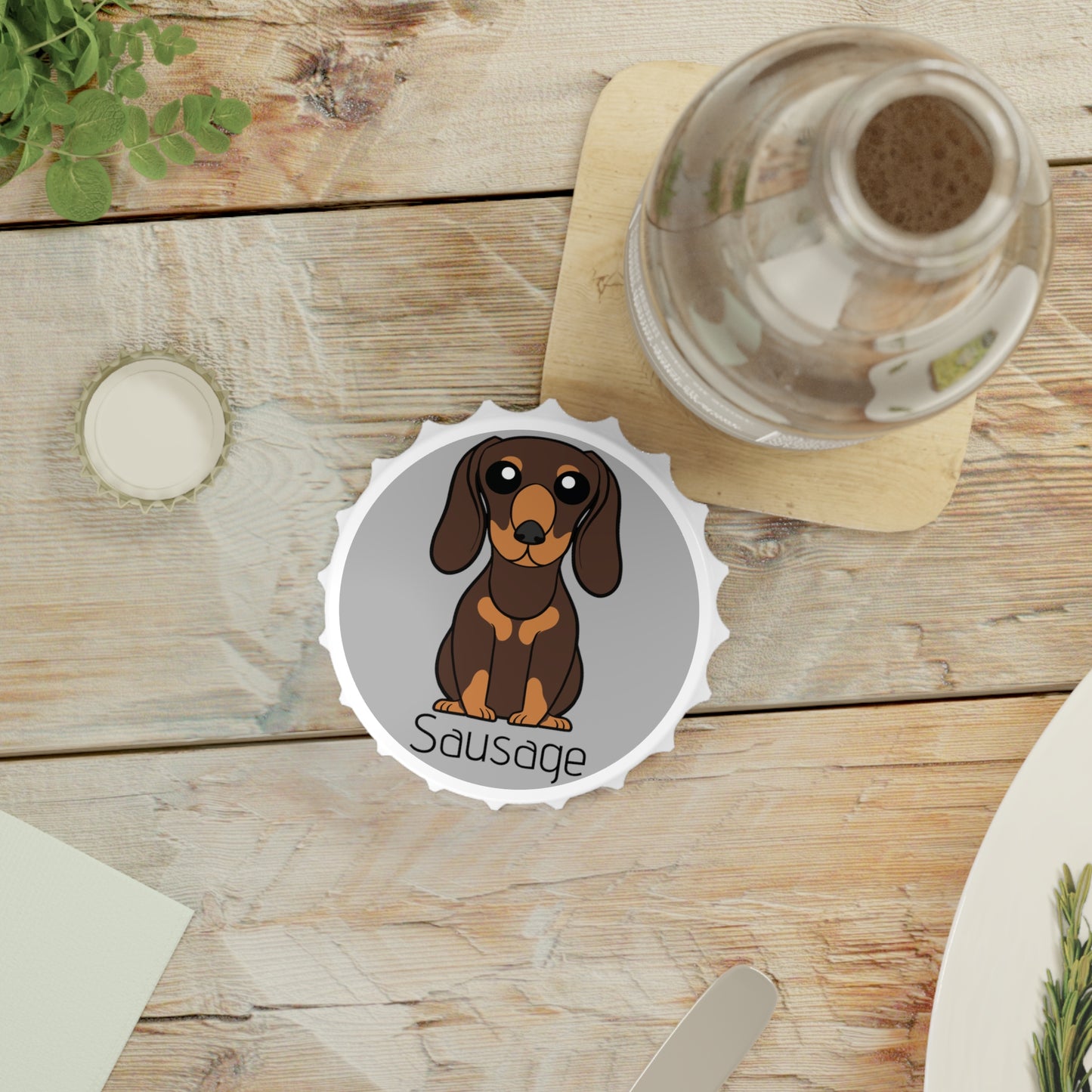Dachshund - Fridge Magnet & Bottle Opener