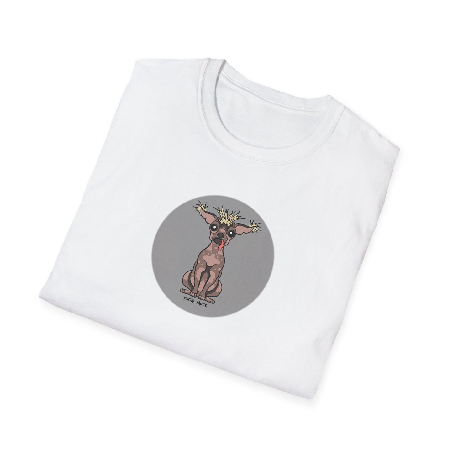 Fugly Mutt (Grey) - Unisex Softstyle T-Shirt
