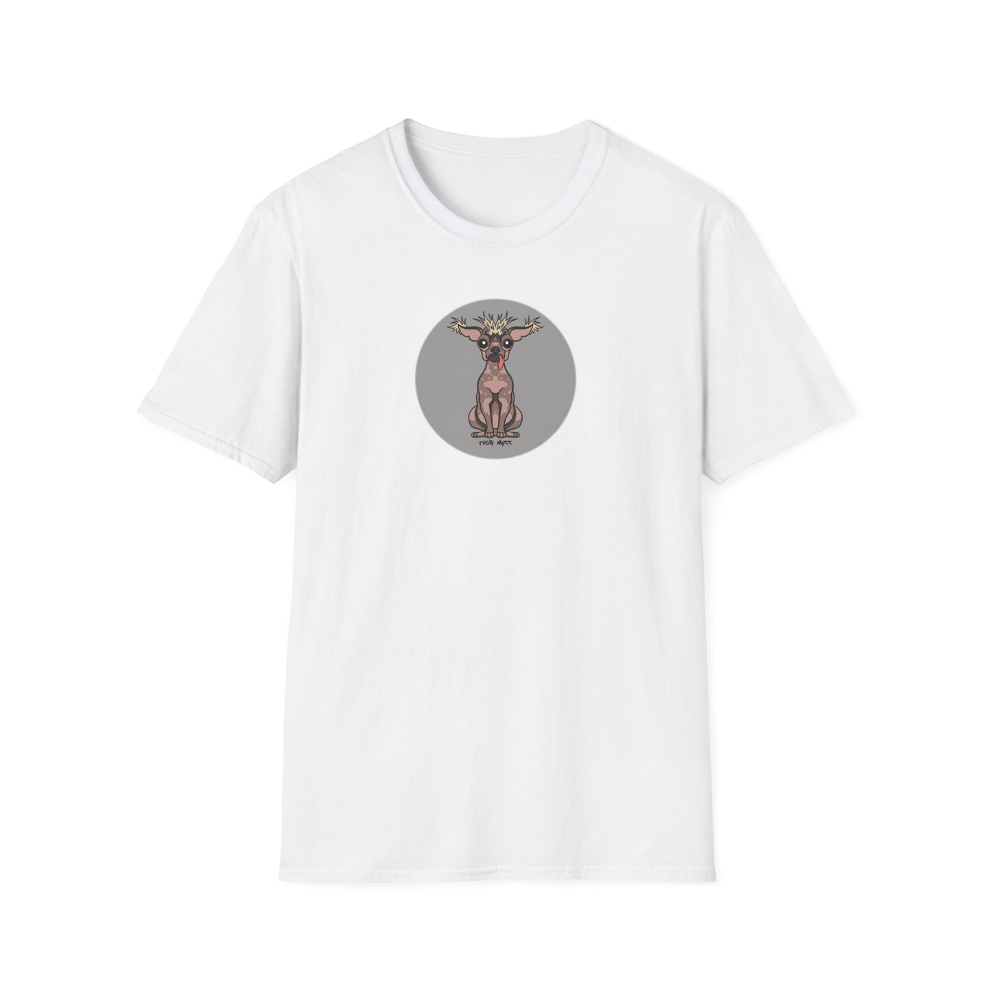 Fugly Mutt (Grey) - Unisex Softstyle T-Shirt