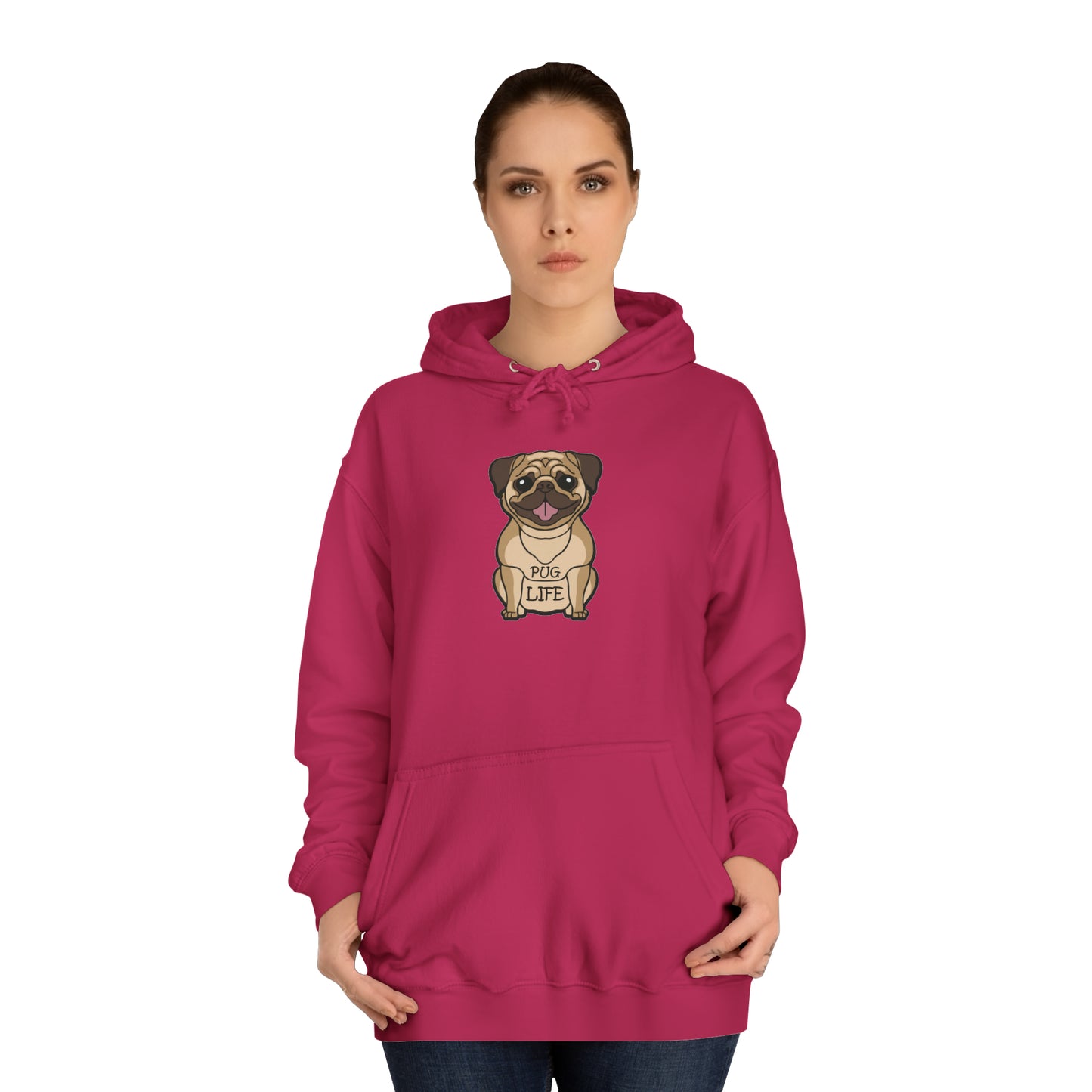Pug Life - Unisex College Hoodie
