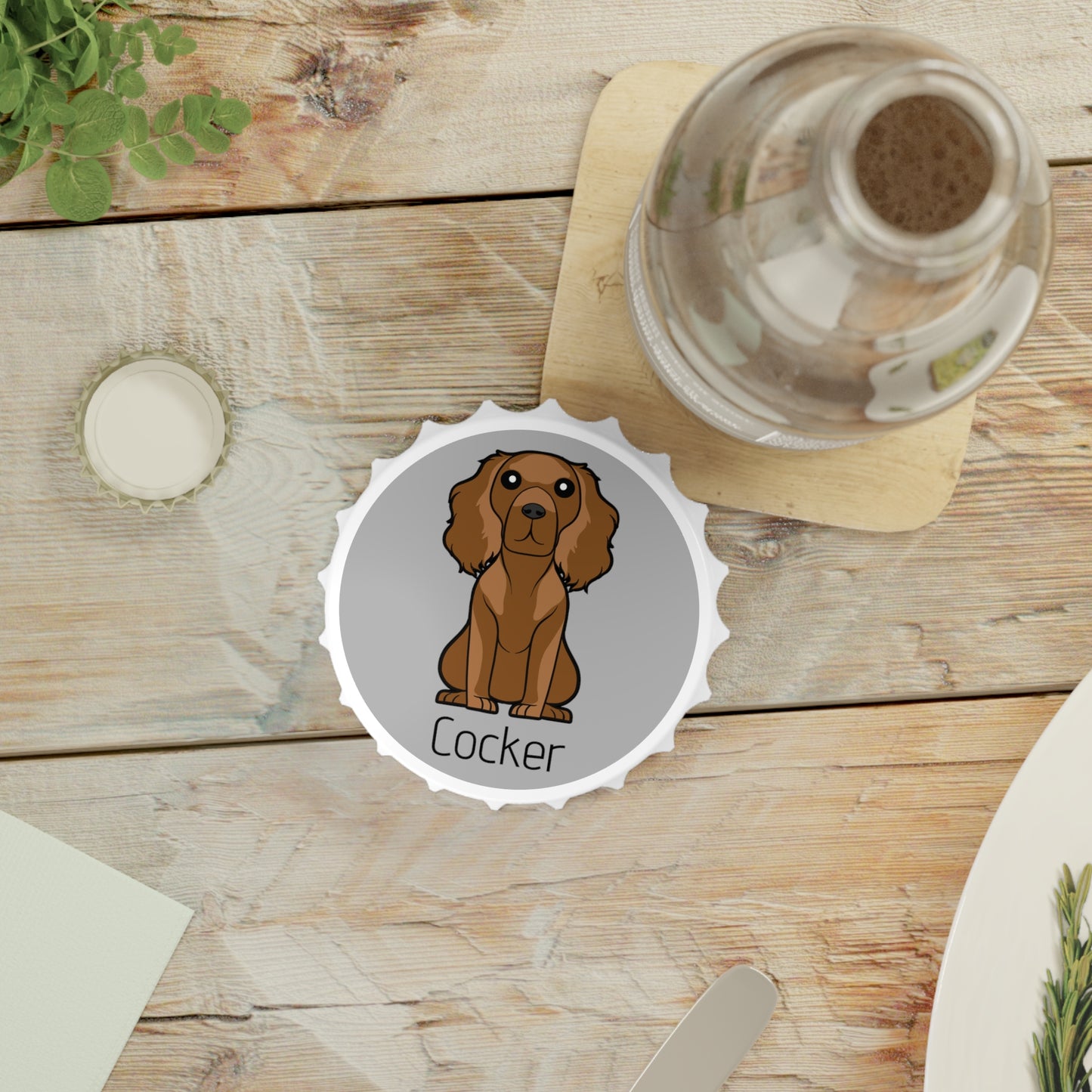 Cocker Spaniel - Fridge Magnet & Bottle Opener