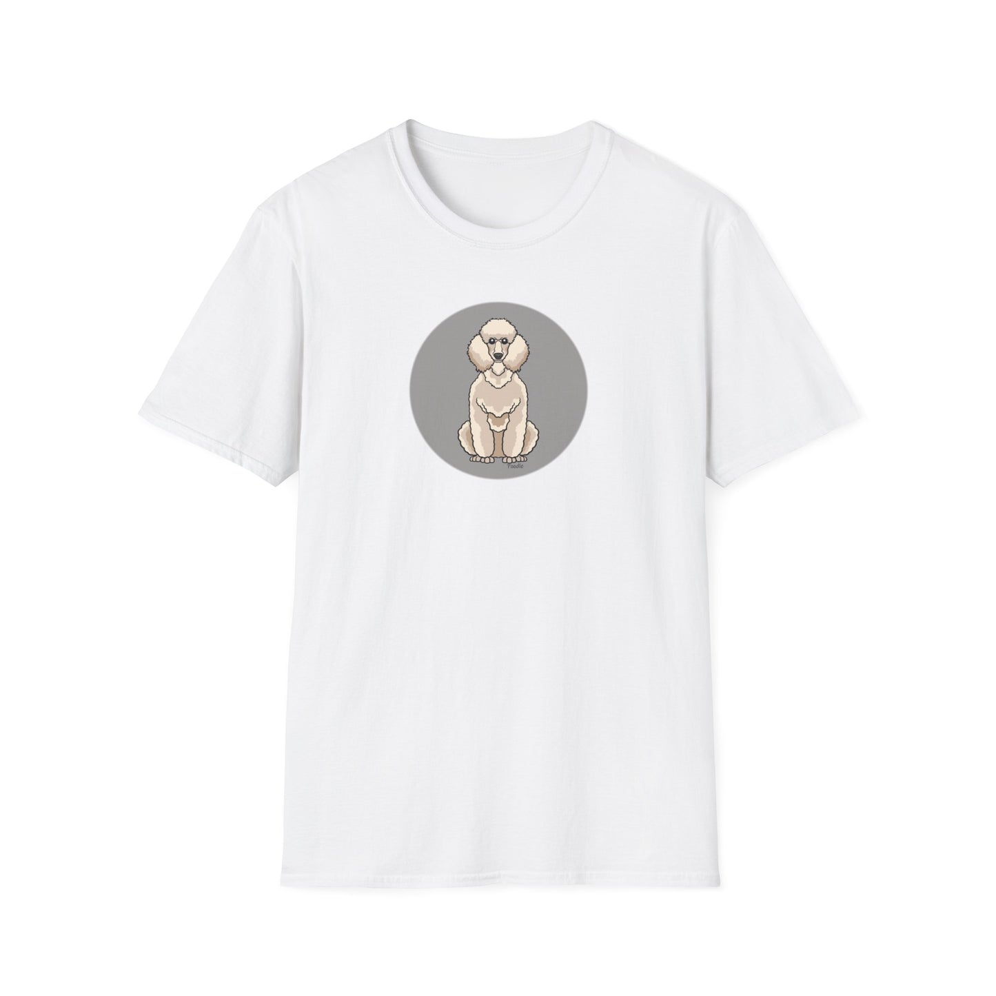 Poodle (Grey) - Unisex Softstyle T-Shirt