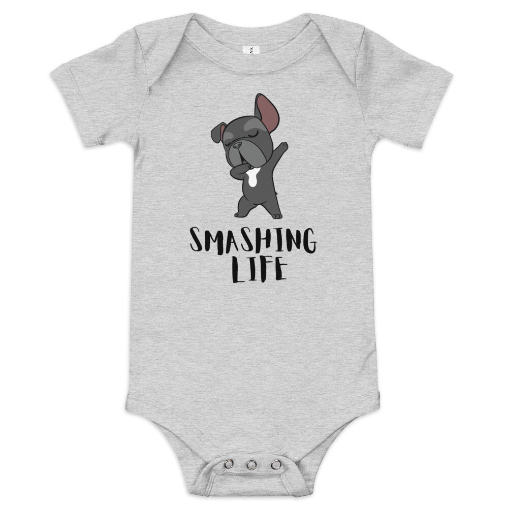 Frenchie Baby short sleeve one piece