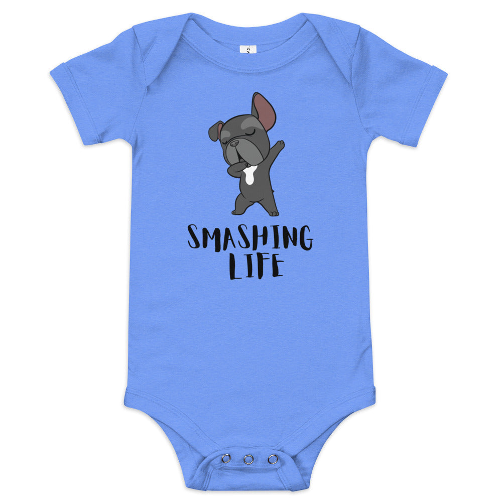 Frenchie Baby short sleeve one piece