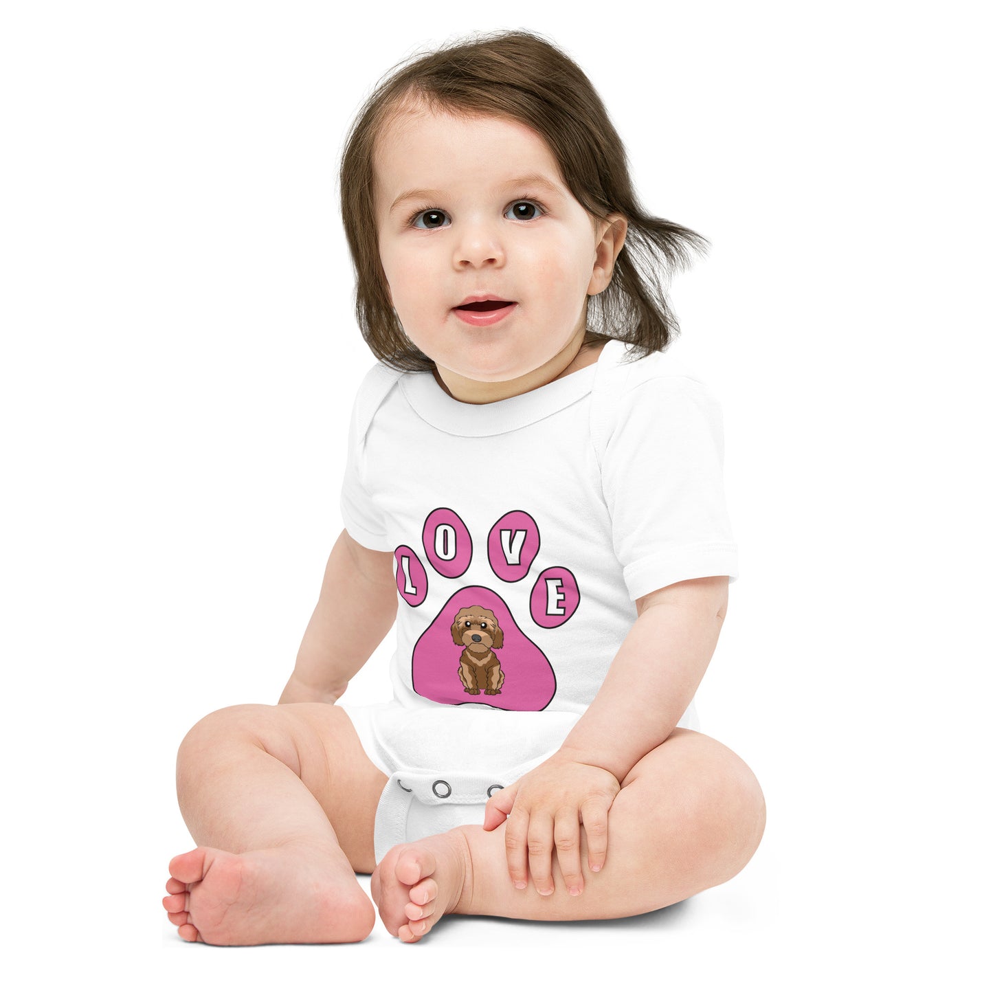 Cockerpoo-Love-Baby short sleeve one piece