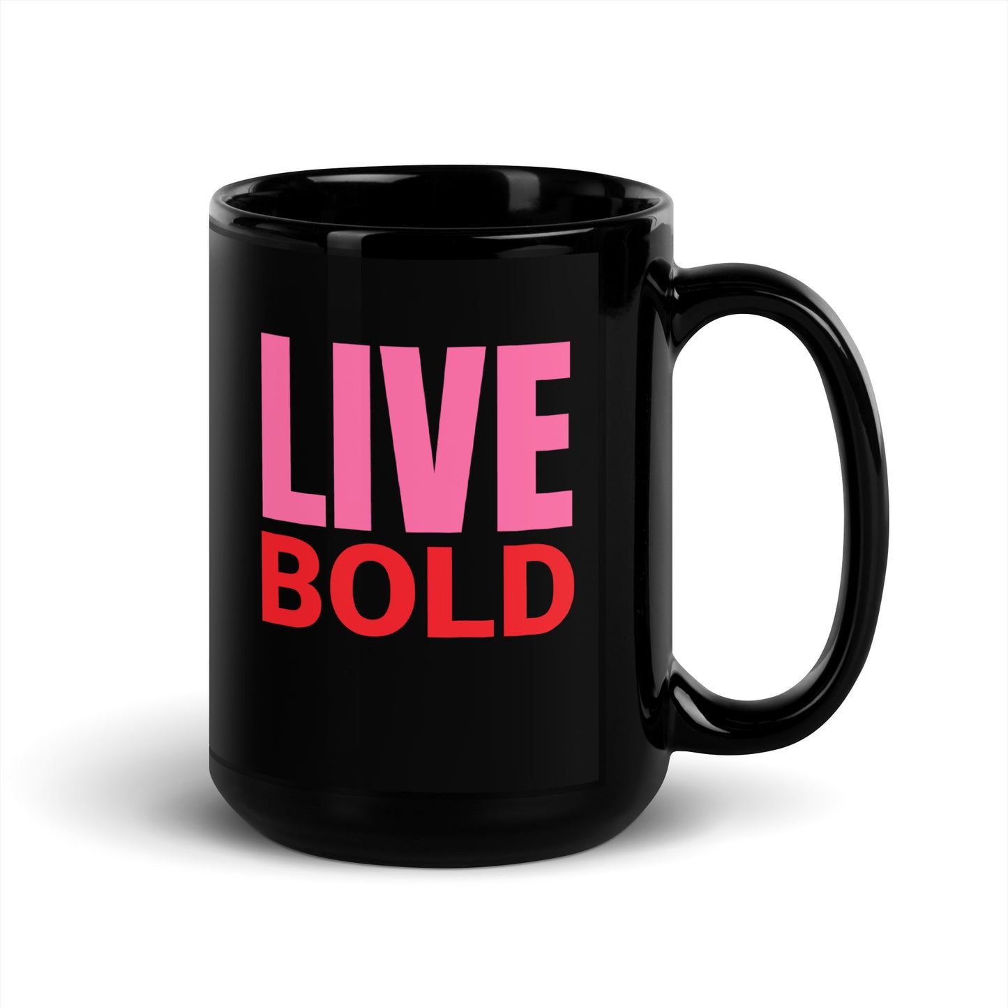 King Cav - Live Bold - Black Glossy Mug