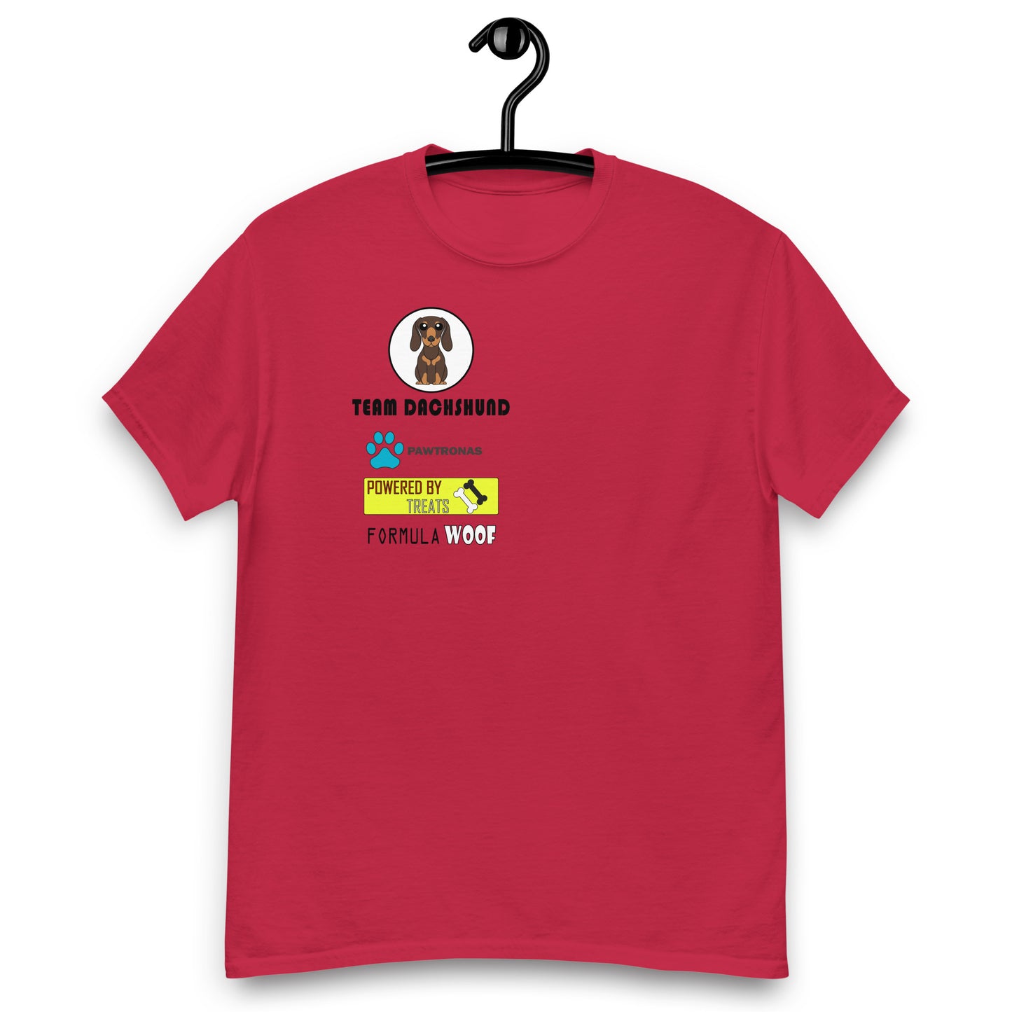 Dachshund 'Formula Woof' Men's classic tee