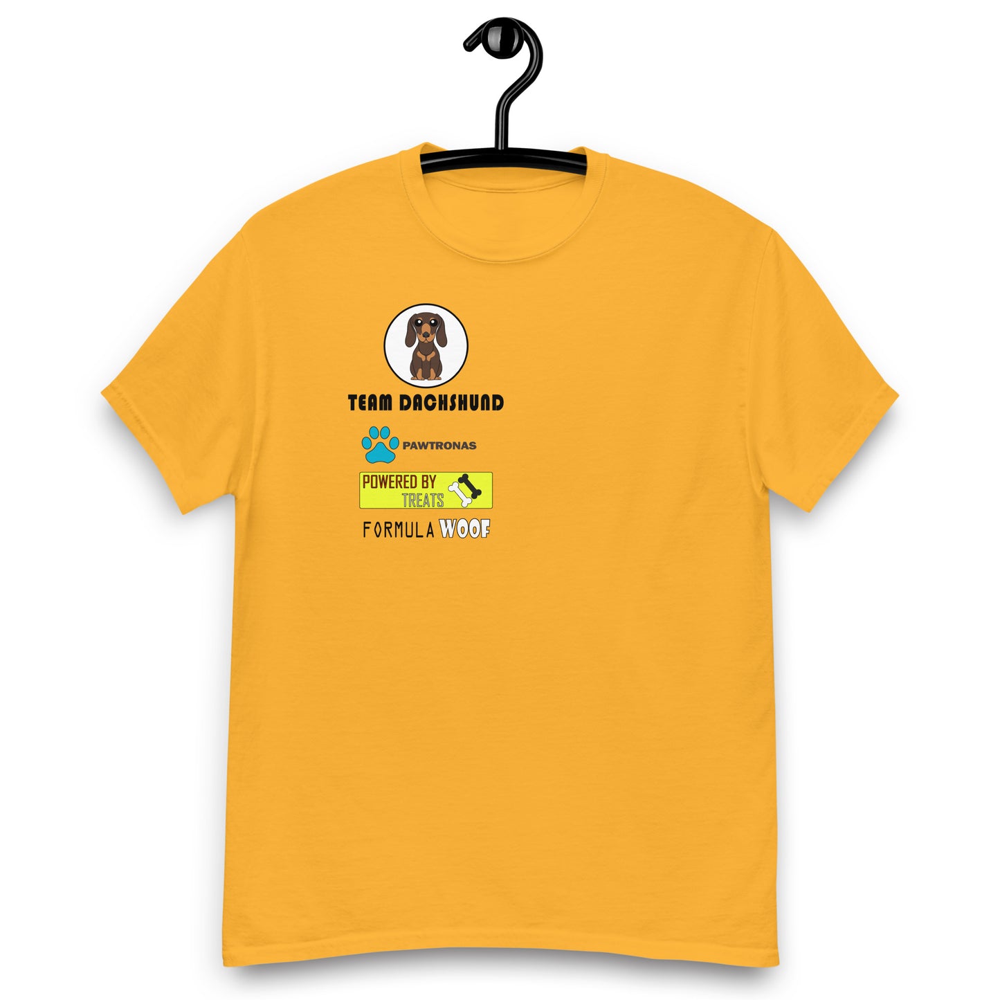 Dachshund 'Formula Woof' Men's classic tee