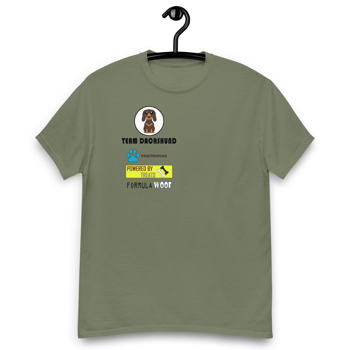 Dachshund 'Formula Woof' Men's classic tee