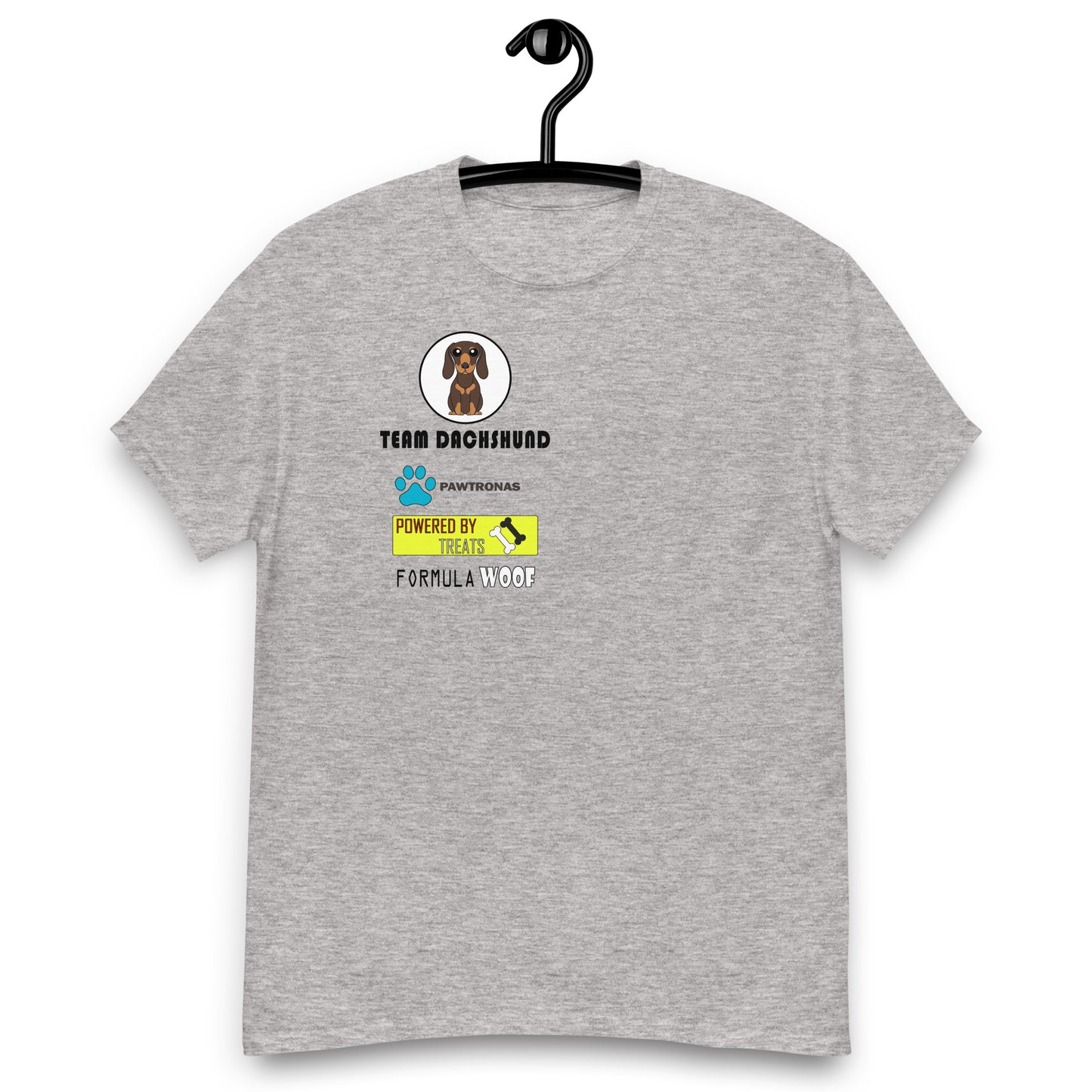 Dachshund 'Formula Woof' Men's classic tee