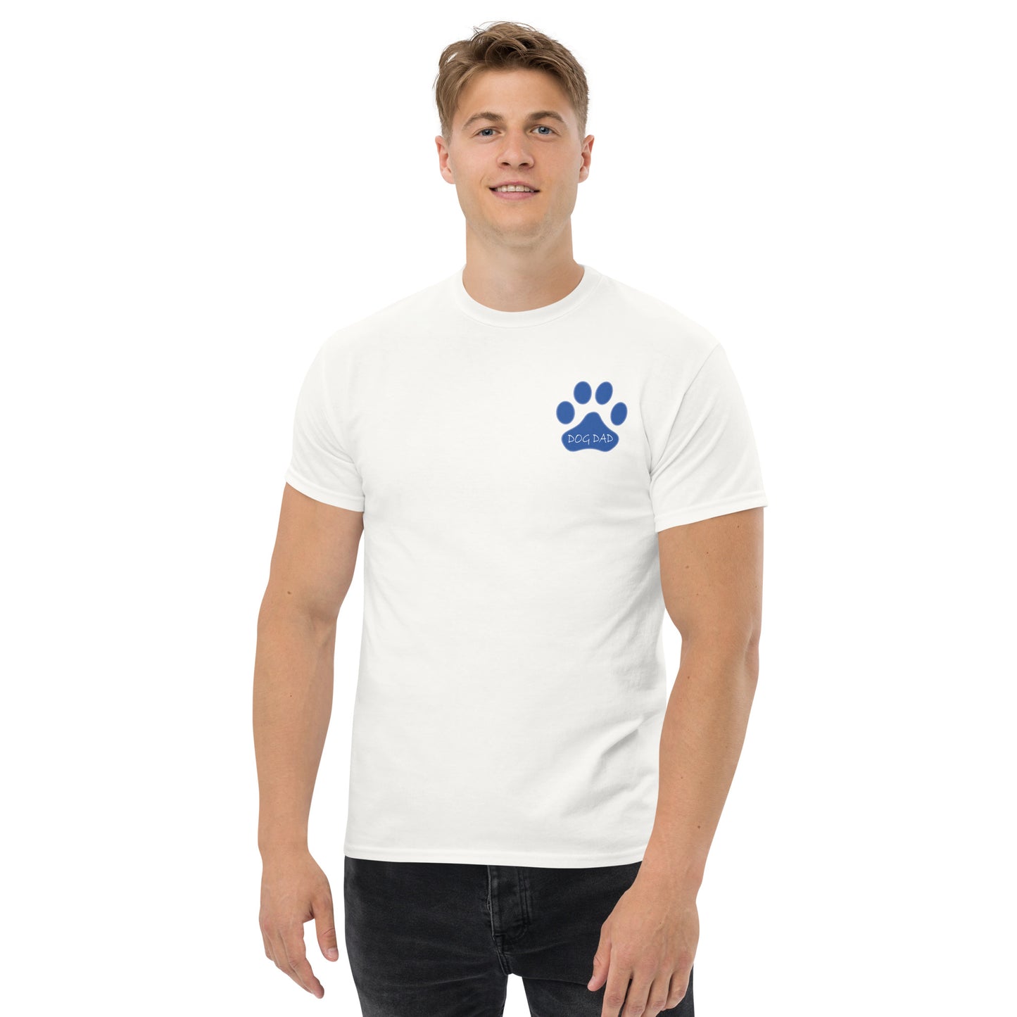Dog Dad Blue Paw - Men's classic tee