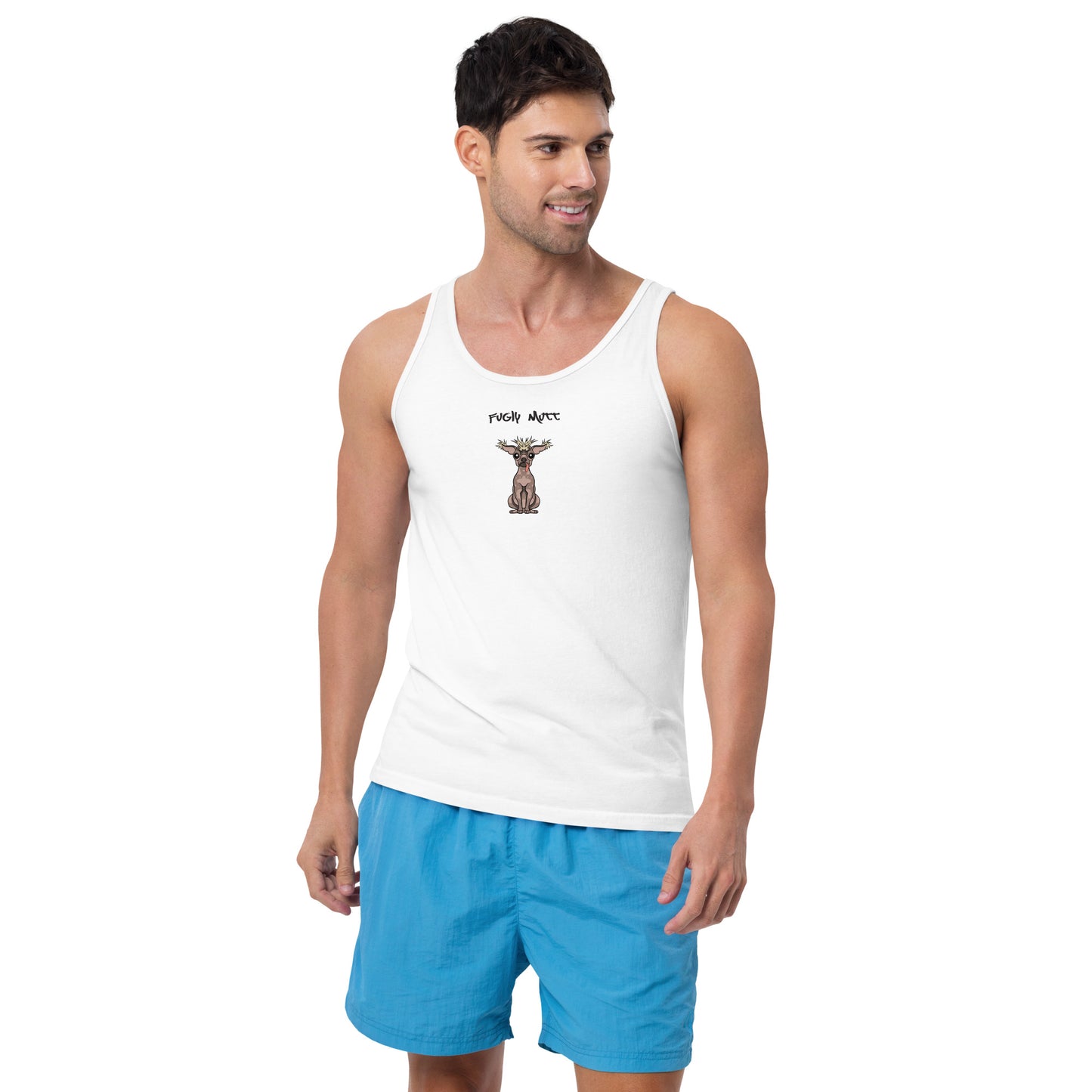 Fugly Mutt (Grafiti Print) Men's Tank Top