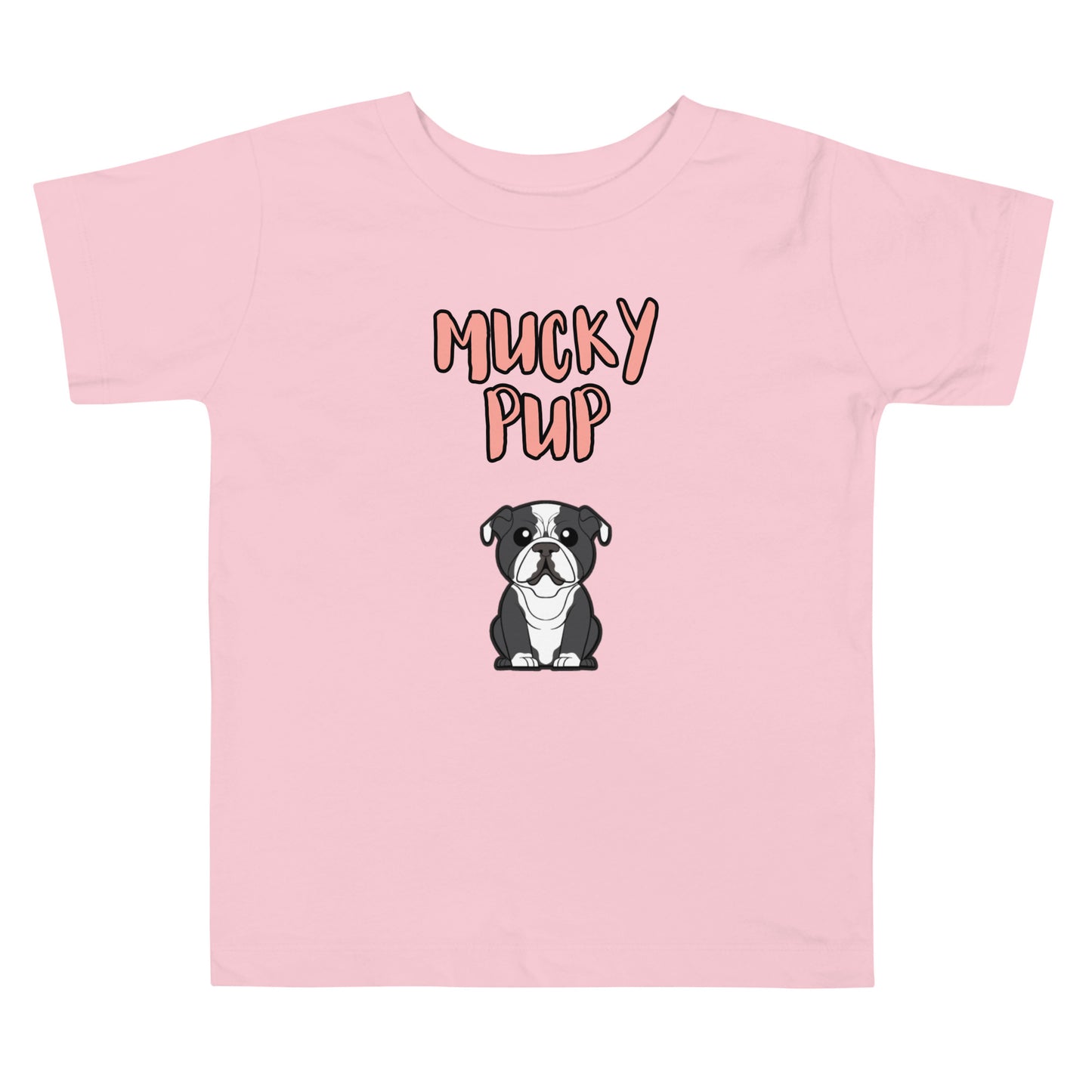 Bulldog-Mucky Pup - Toddler Short Sleeve Tee