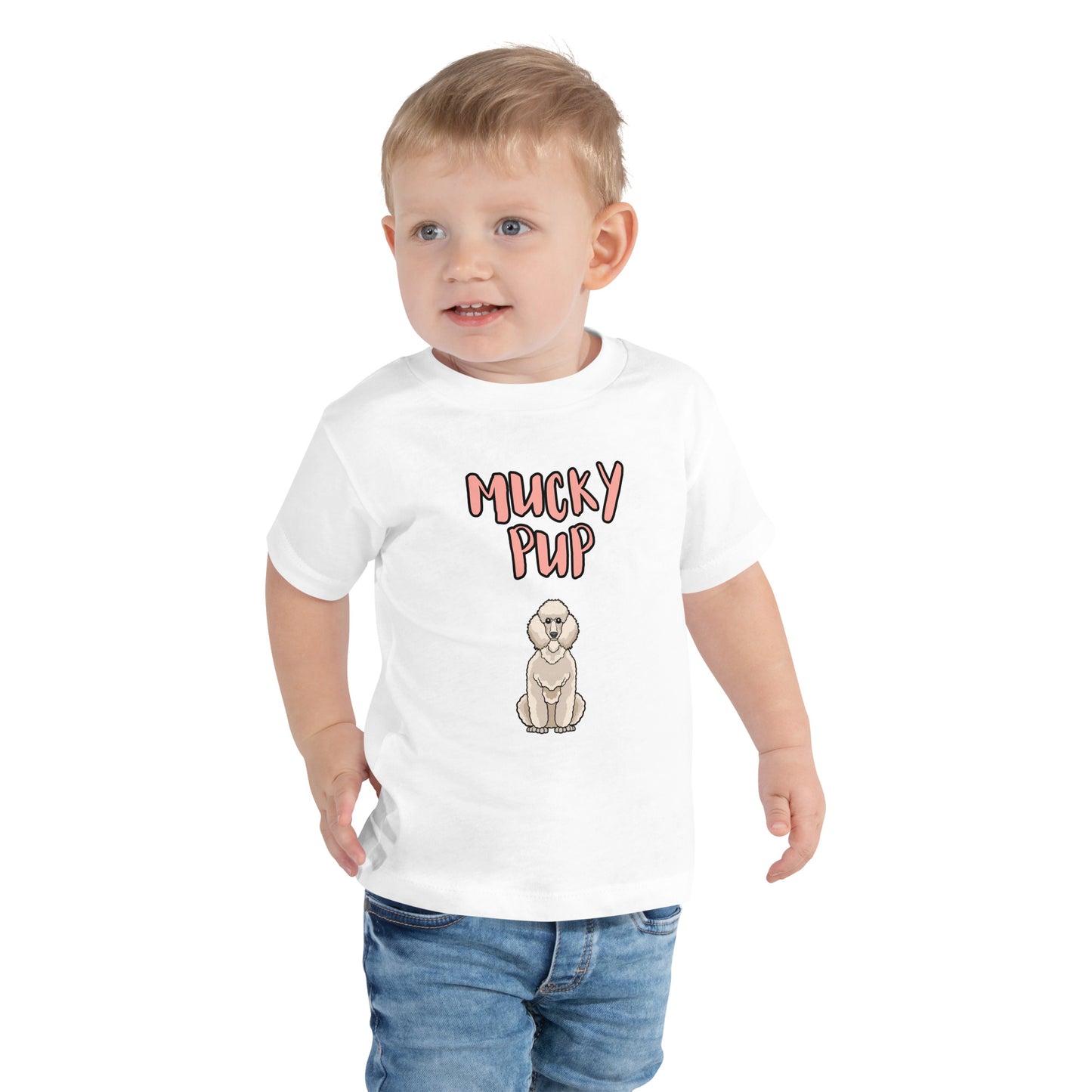 Poodle-Mucky Pup-Toddler Short Sleeve Tee