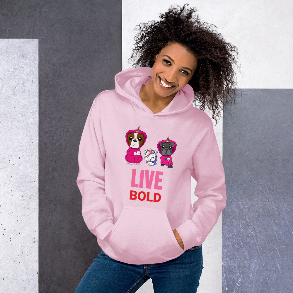 Mickey & Marvin LIVE BOLD Womens Hoodie