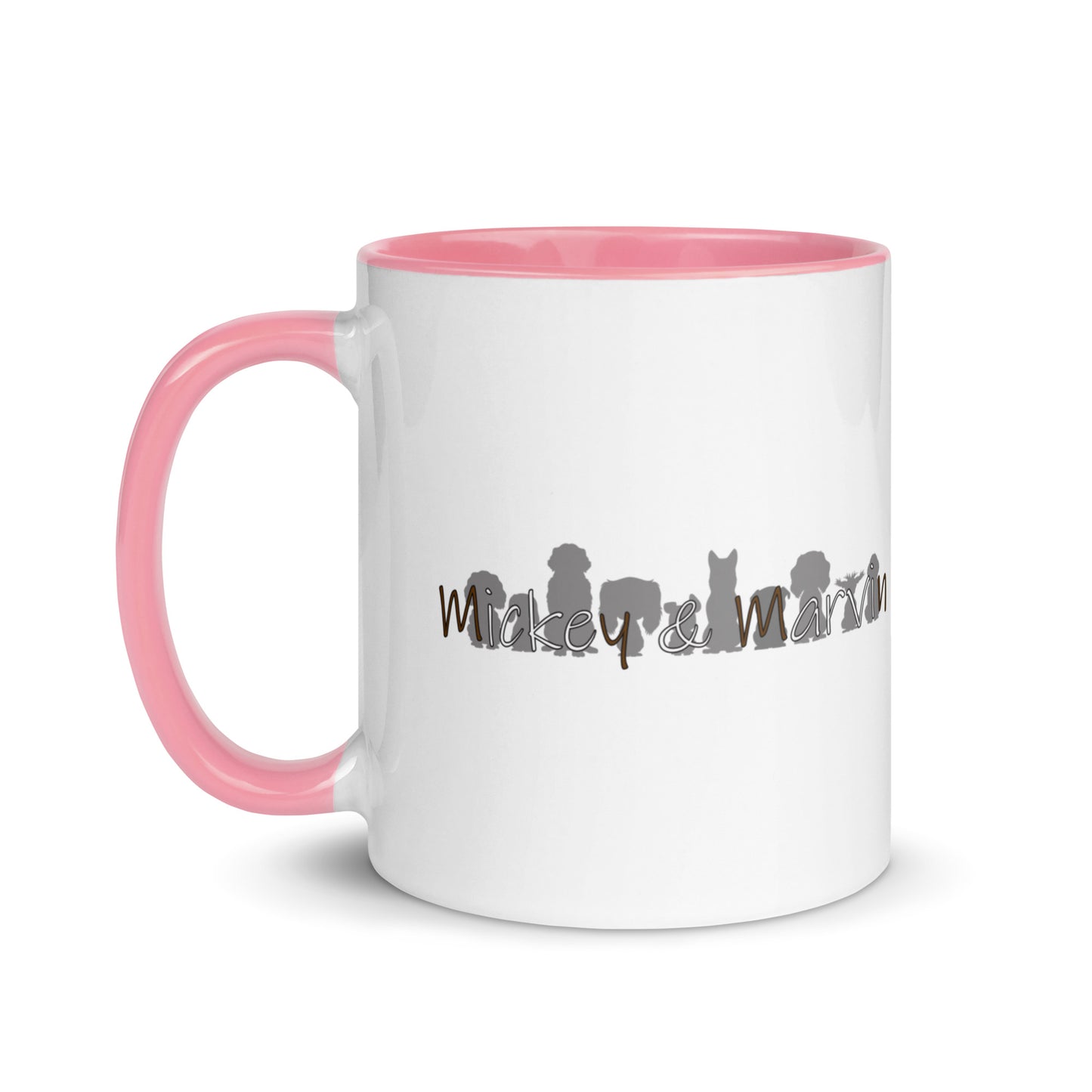Pink Paw Love - Mug with Color Inside