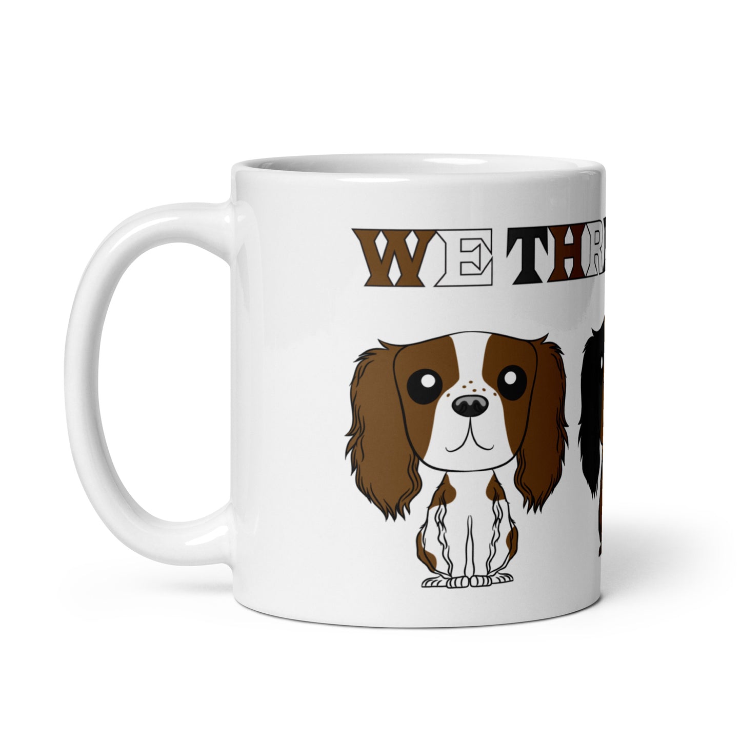 King Cav 'Three Kings' White glossy mug
