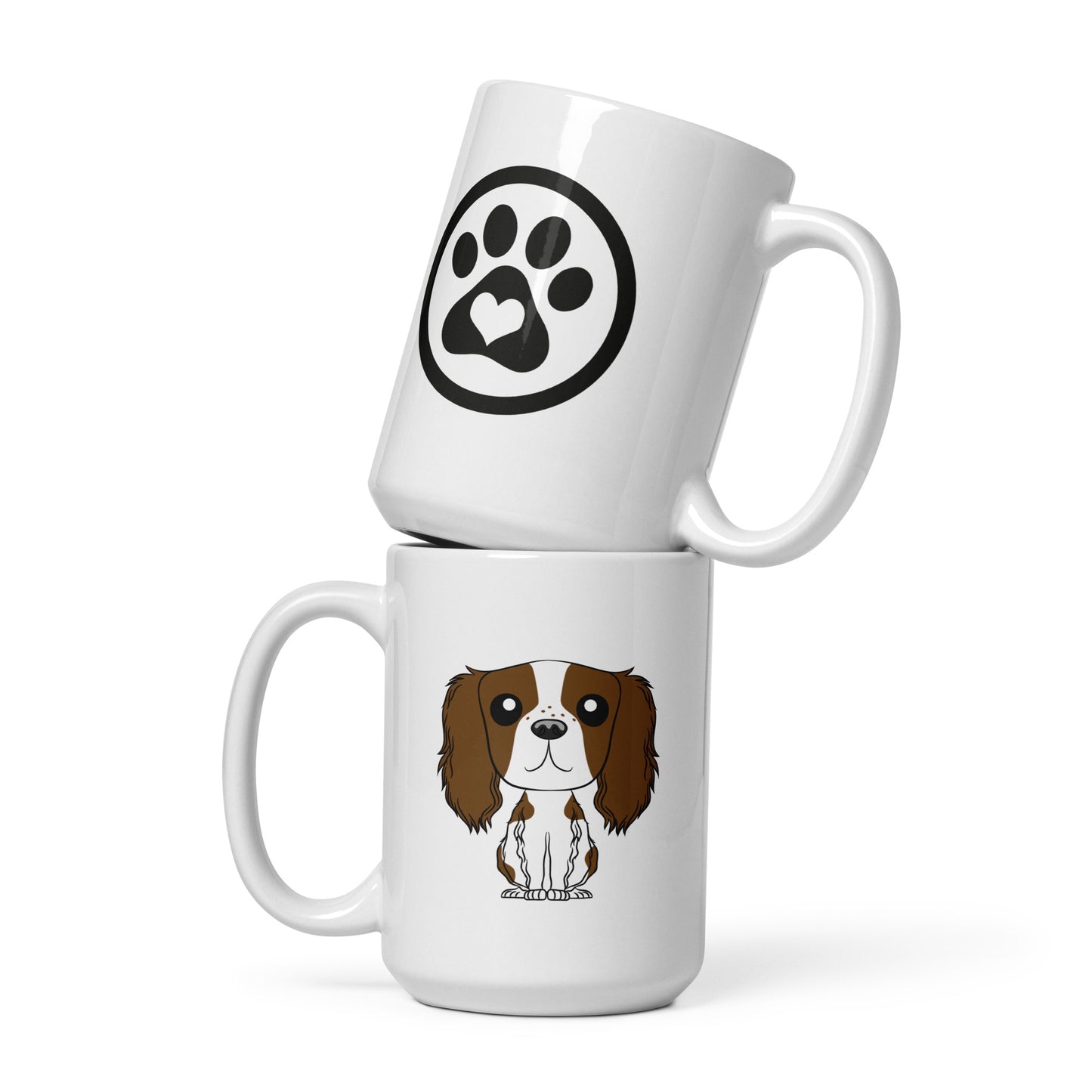King Cav White glossy mug