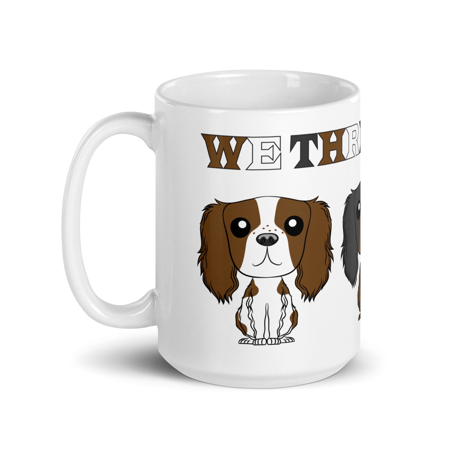 King Cav 'Three Kings' White glossy mug