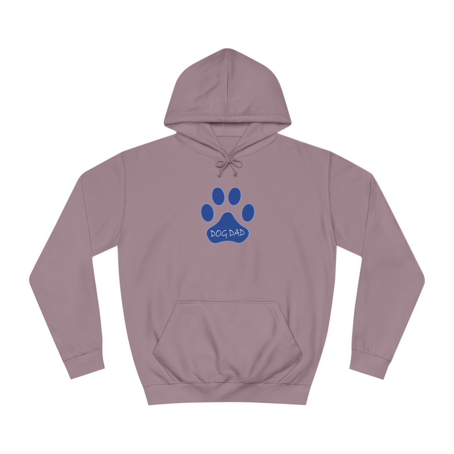 Dog Dad - Blue Paw - Mens College Hoodie