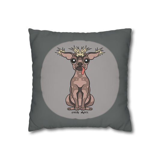 Fugly Mutt - Square Poly Canvas Pillowcase