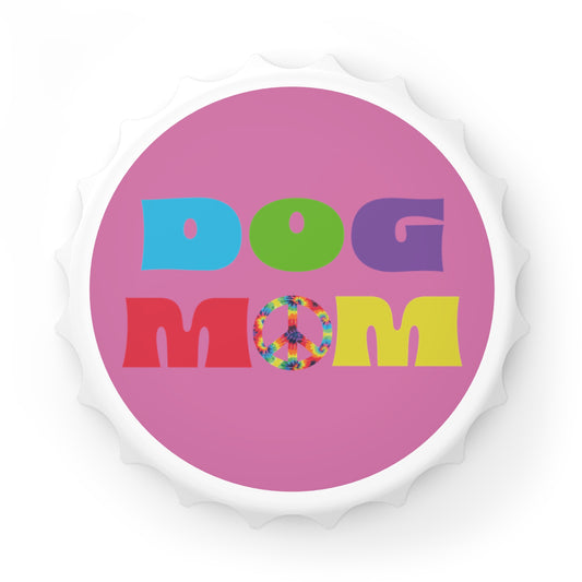 Dog Mom (Peace) - Fridge Magnet & Bottle Opener