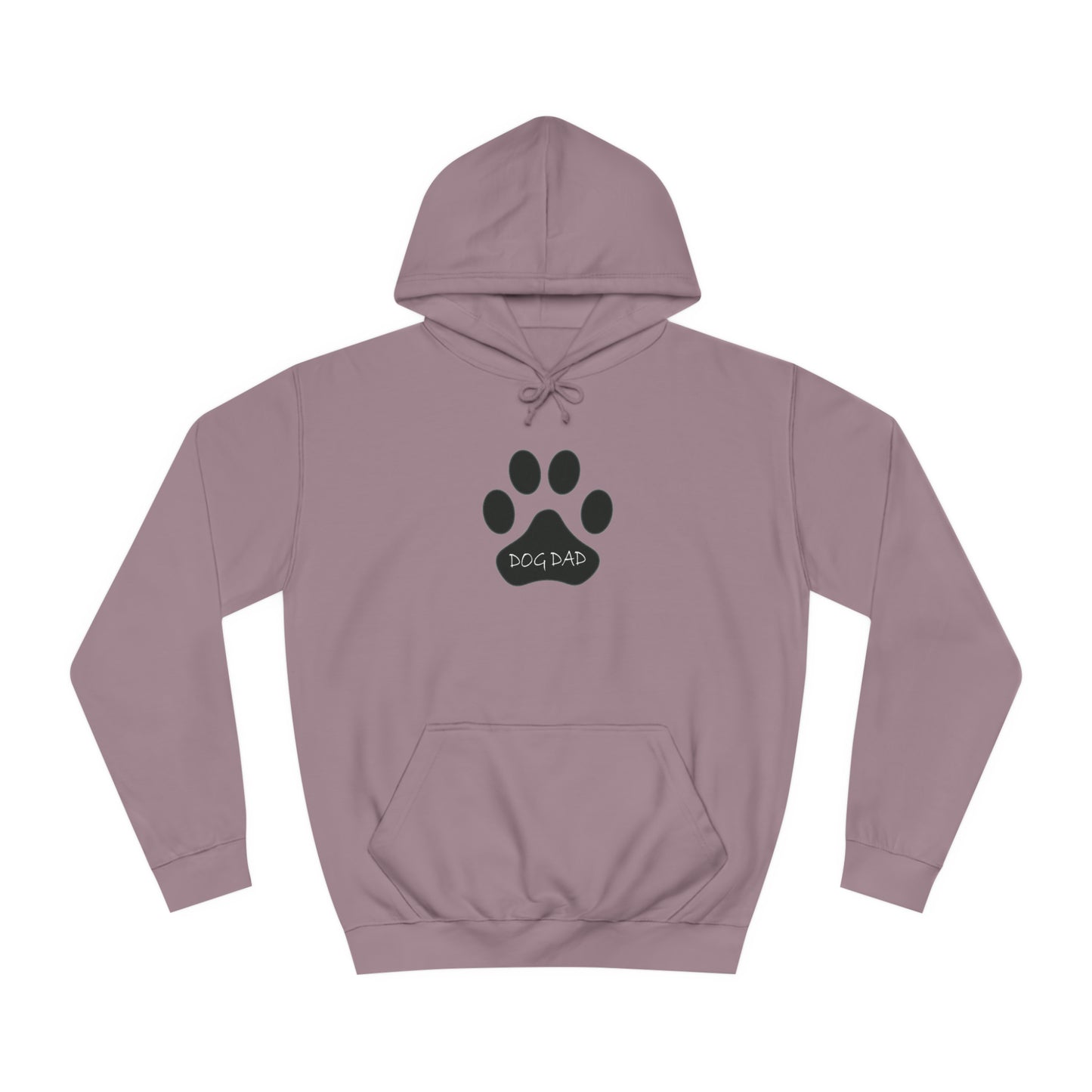 Dog Dad - Black Paw - Mens College Hoodie