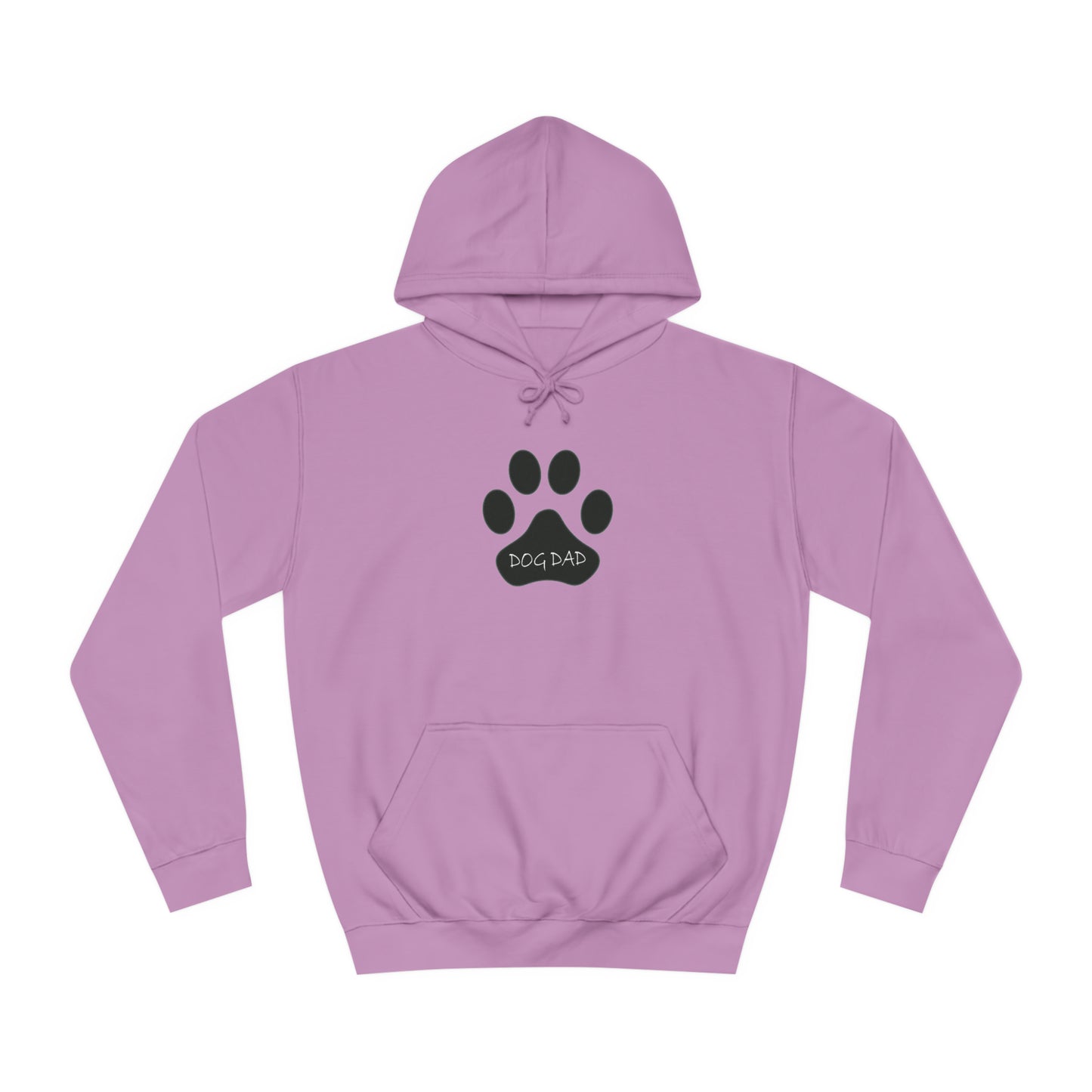 Dog Dad - Black Paw - Mens College Hoodie