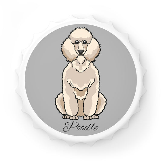 Poodle - Fridge Magnet & Bottle Opener