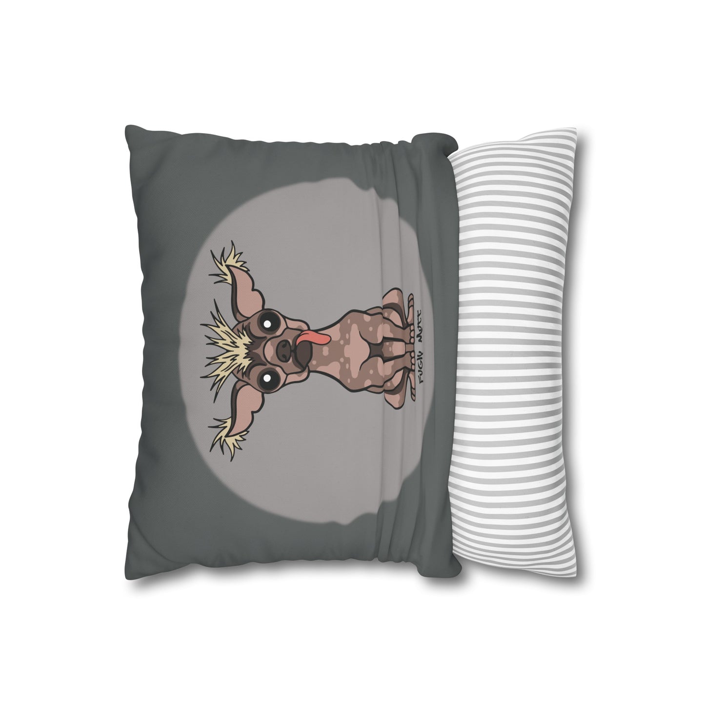 Fugly Mutt - Square Poly Canvas Pillowcase