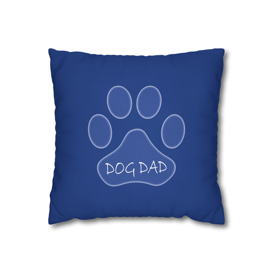 Dog Dad - Square Poly Canvas Pillowcase