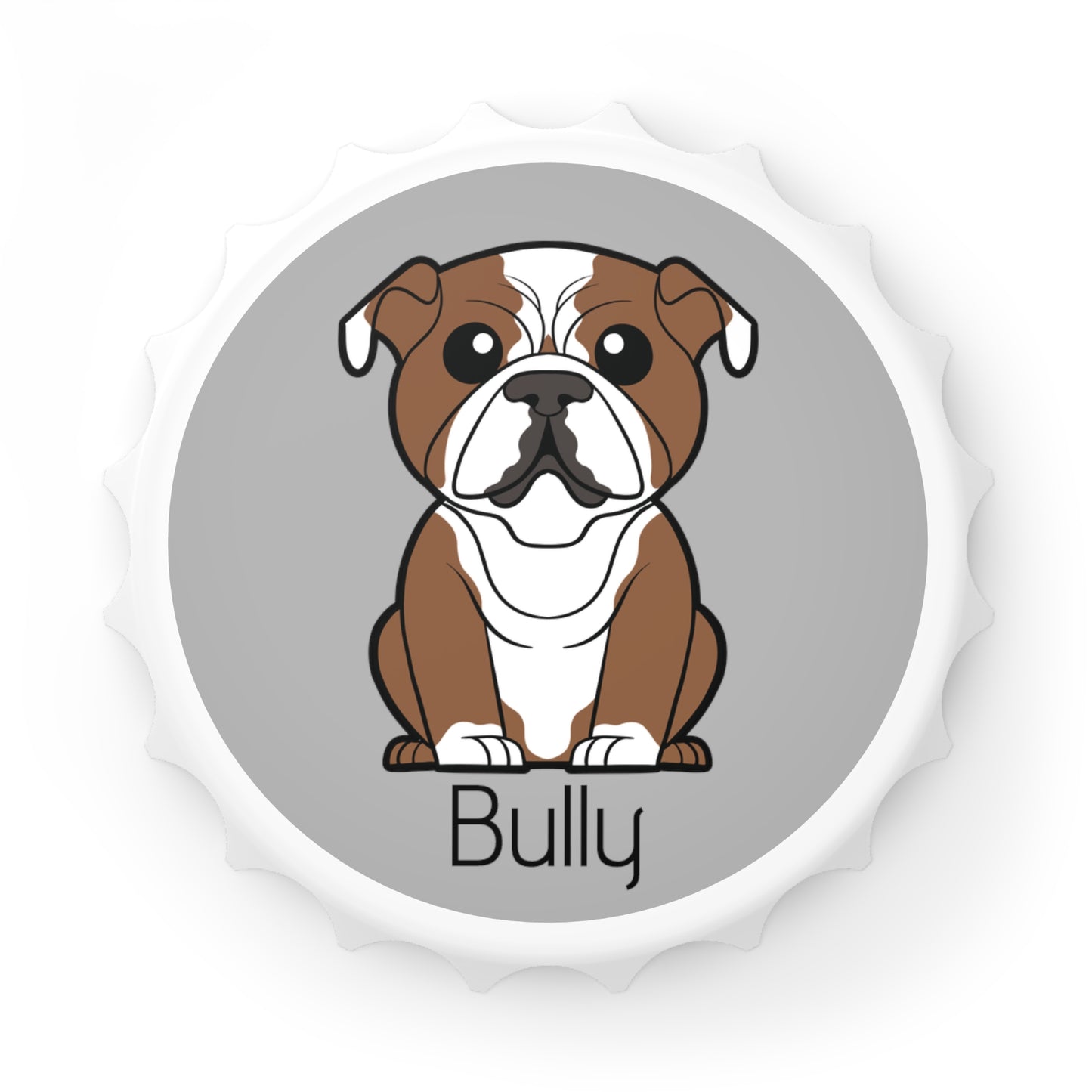 Bulldog - Fridge Magnet & Bottle Opener