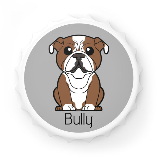 Bulldog - Fridge Magnet & Bottle Opener