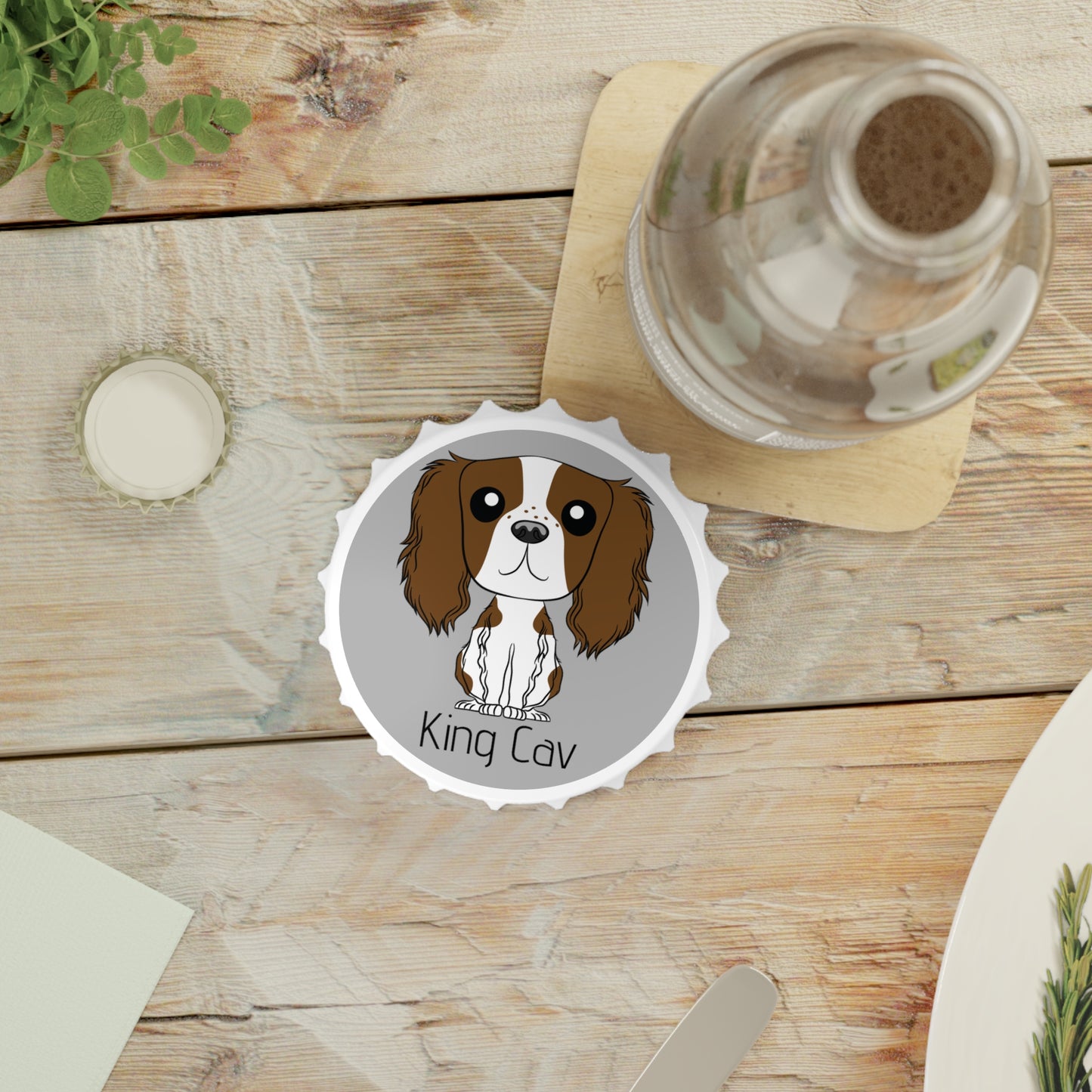 King Charles Cavalier - Fridge Magnet & Bottle Opener