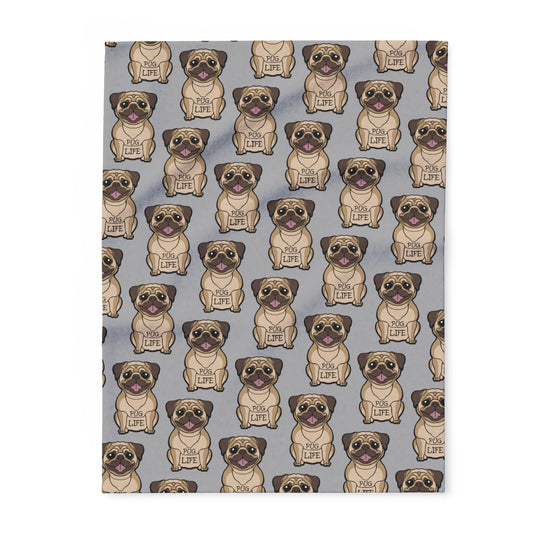 Pug Life - Arctic Fleece Blanket