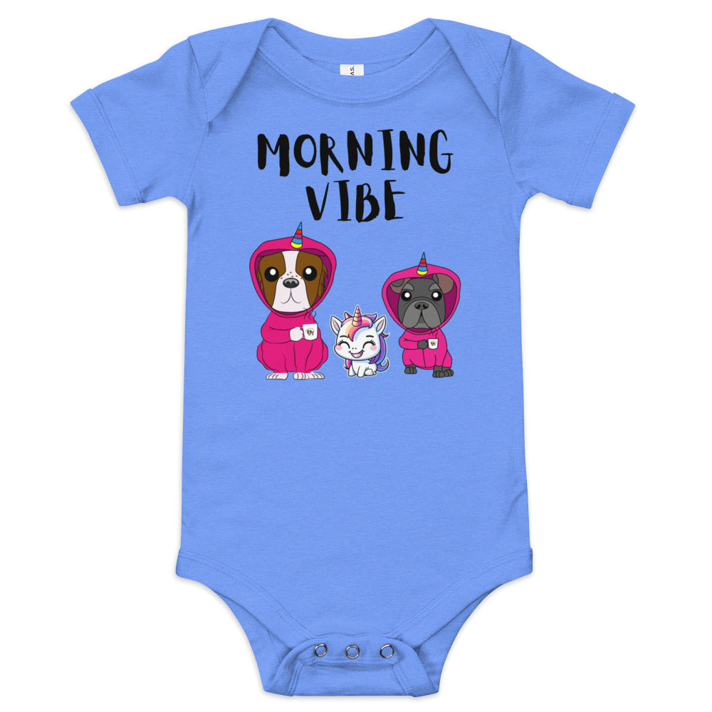 Mickey & Marvin 'Morning Vibe' Baby short sleeve one piece