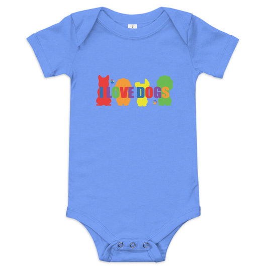 ILoveDogs-Baby short sleeve one piece