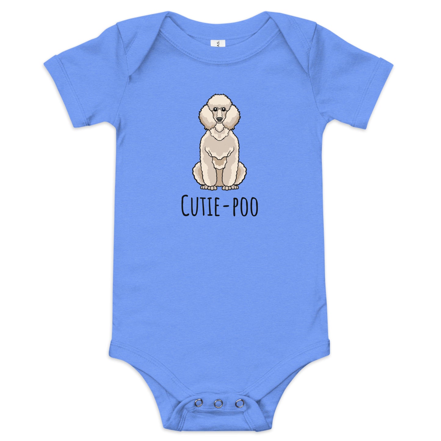 Poodle-Cutie-poo-Baby short sleeve one piece