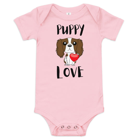 King Cav 'Puppy Love' Baby short sleeve one piece