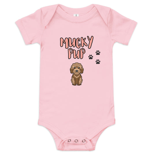 Cockerpoo-MuckyPup-Baby short sleeve one piece