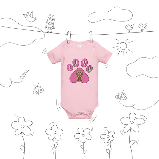 Cockerpoo-Love-Baby short sleeve one piece