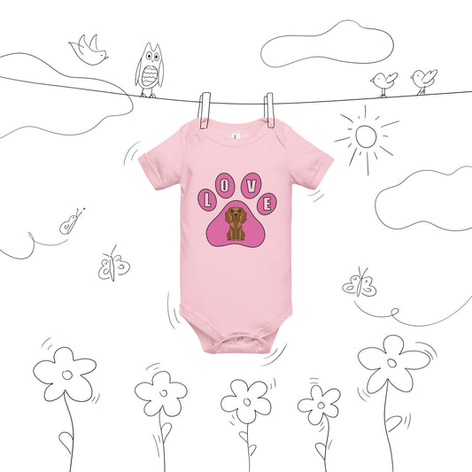 CockerSpaniel-Love-Baby short sleeve one piece