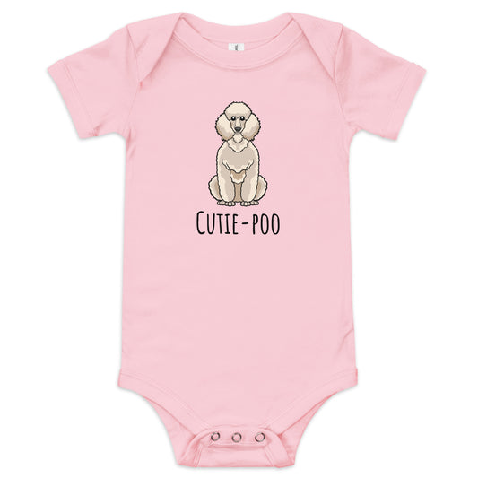 Poodle-Cutie-poo-Baby short sleeve one piece