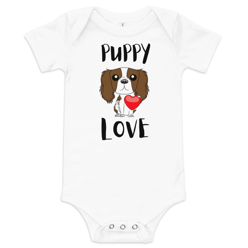 King Cav 'Puppy Love' Baby short sleeve one piece