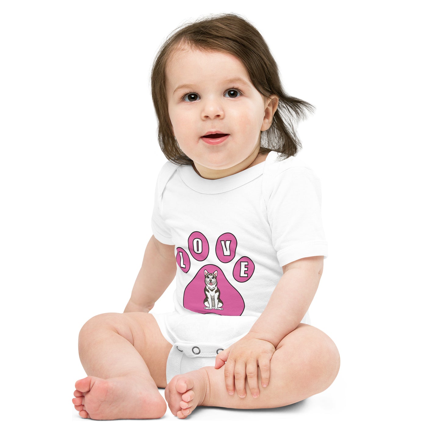 Husky-Love-Baby short sleeve one piece