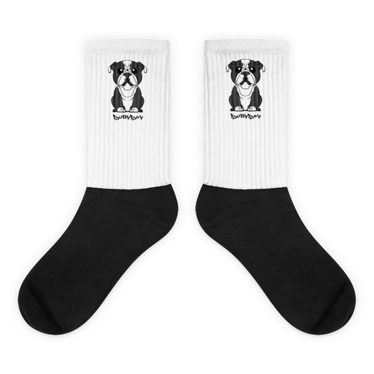 Bulldog (Black & White) Socks