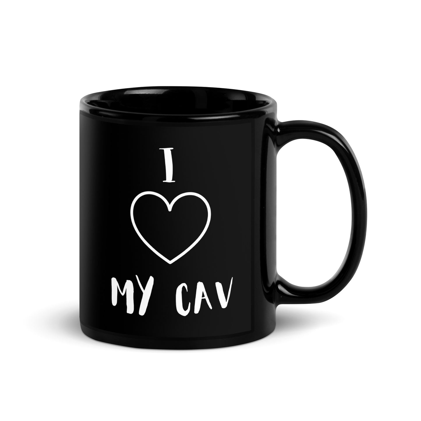 King Cav 'I Love My Cav' Black Glossy Mug