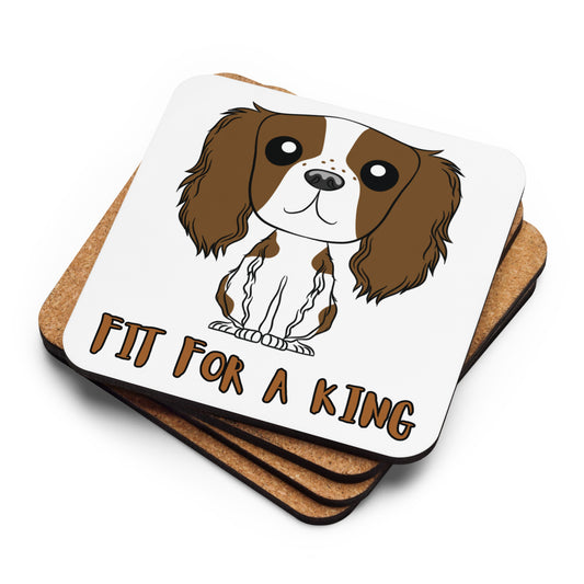 Fit for a king - Cork-back coaster